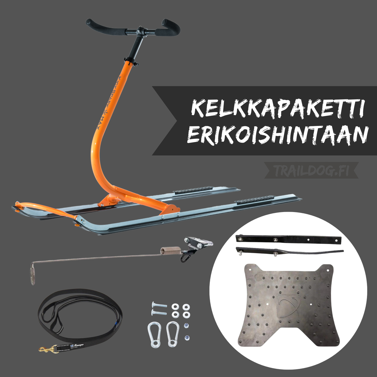 Kickspark Max koiravarustein jarrumatolla