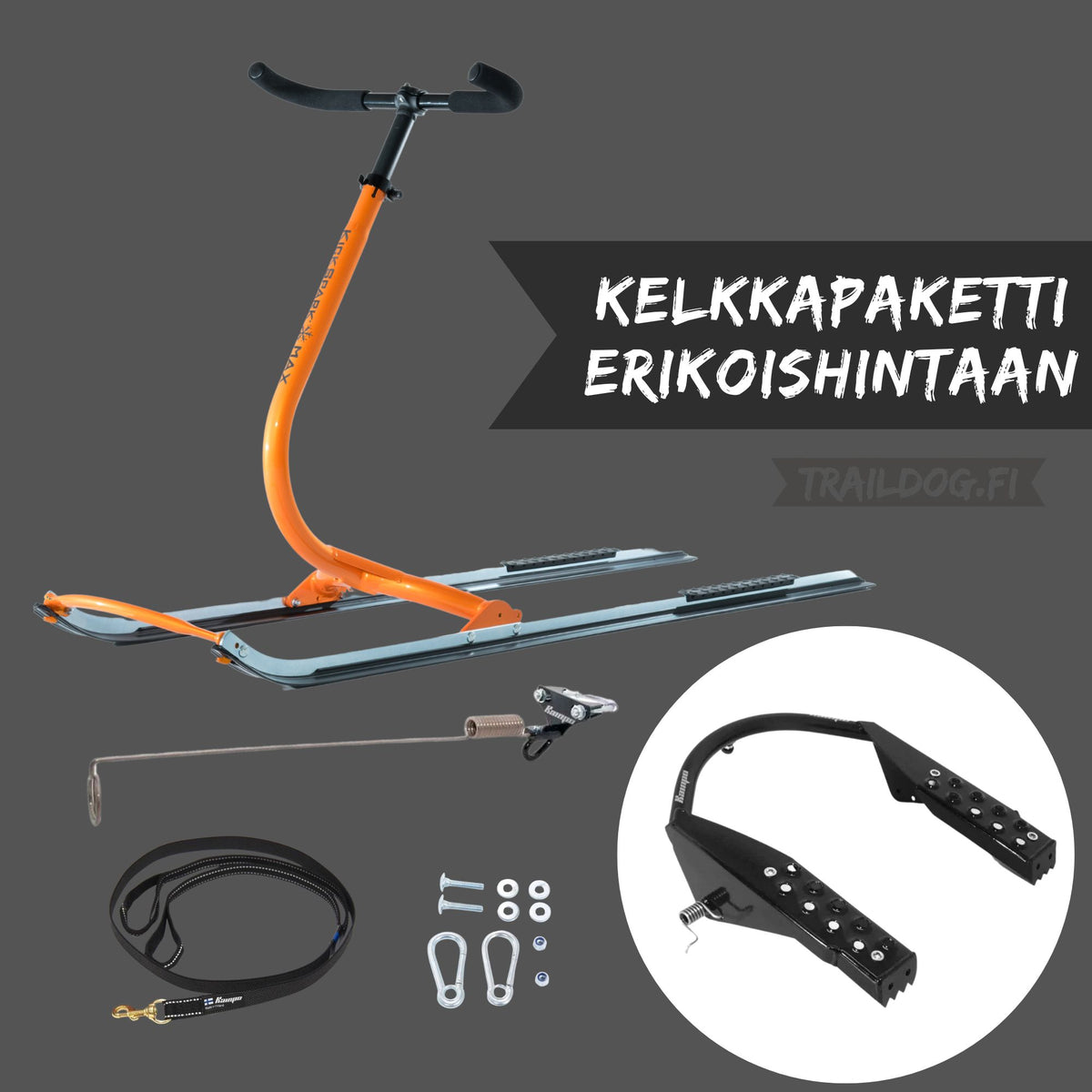 Kickspark Max koiravarustein tuplajarrulla